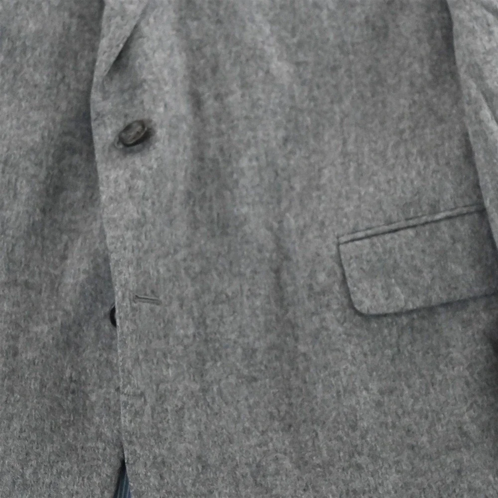 Stafford 50R Gray 100% Camelhair Flannel‎ Mens Blazer Suit Jacket Sport Coat